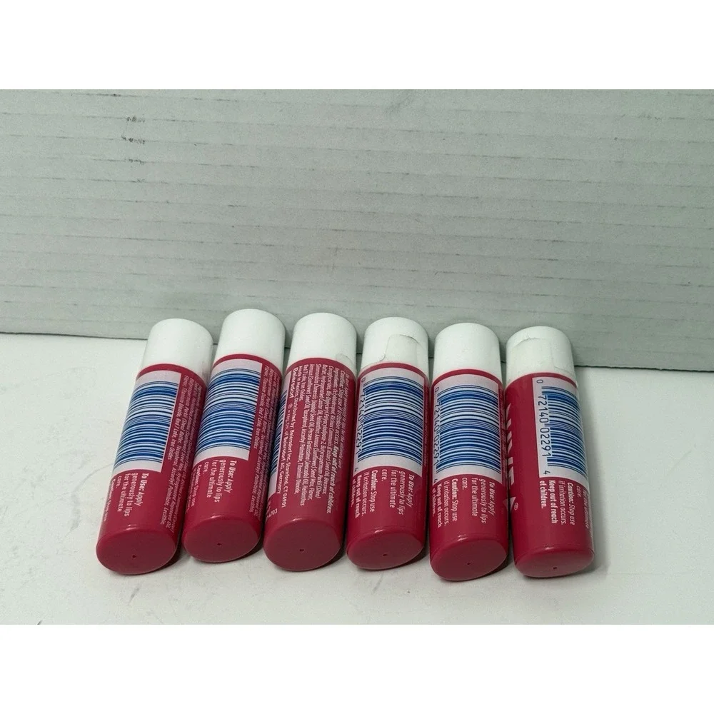 6 New Nivea Watermelon Lip Care Balm 0.17 oz